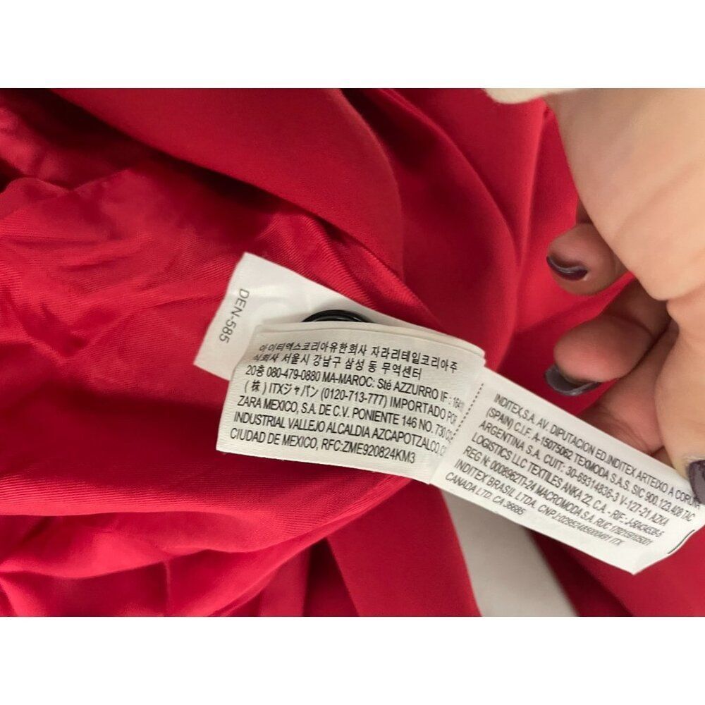 Zara Red Sleeveless vest - Picture 12 of 16